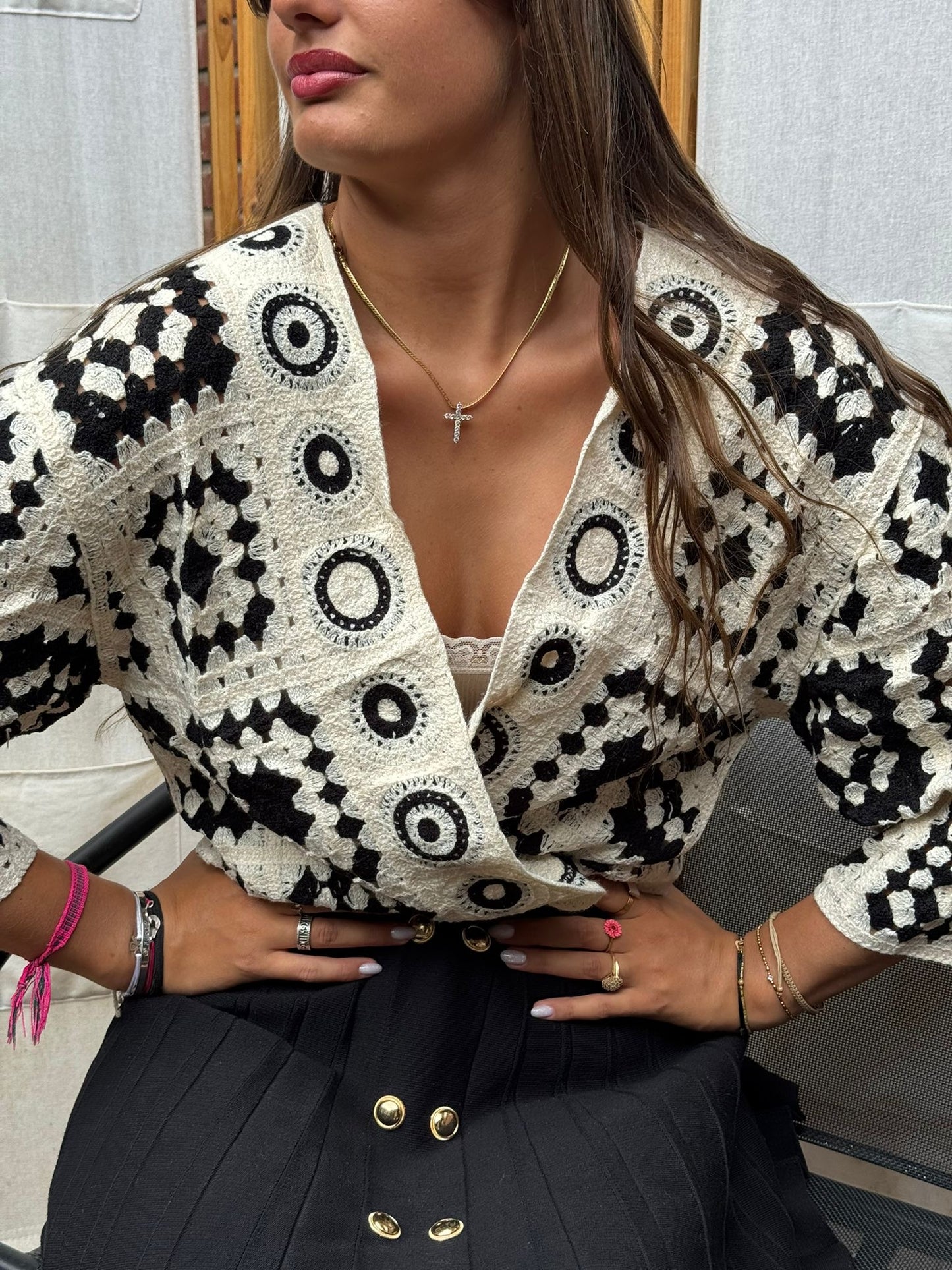 Gilet Olga -Noir