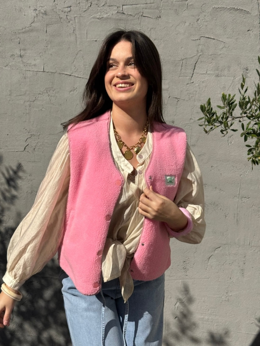 Gilet Lyor -Rose pale
