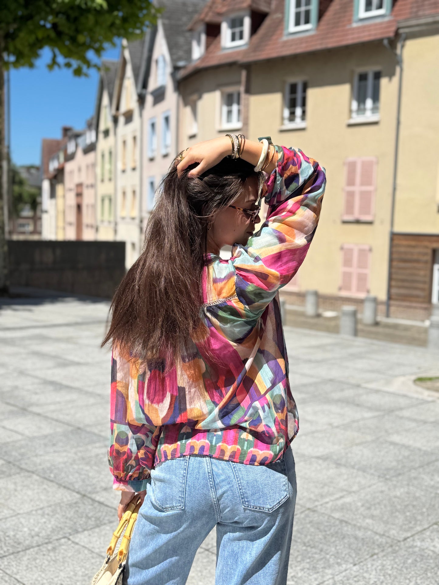 Blouse multicolore