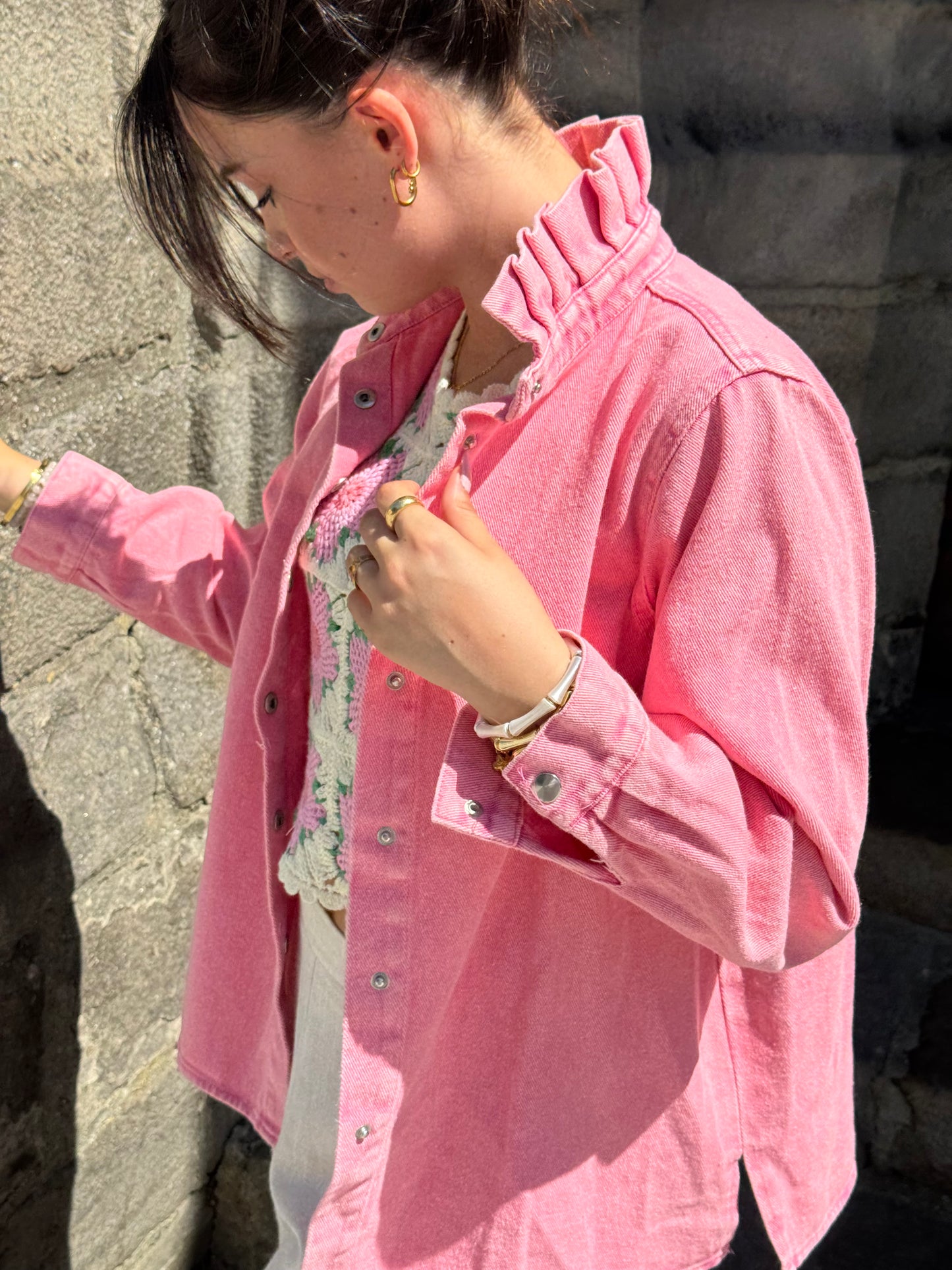 Chemise Fabienne -Rose