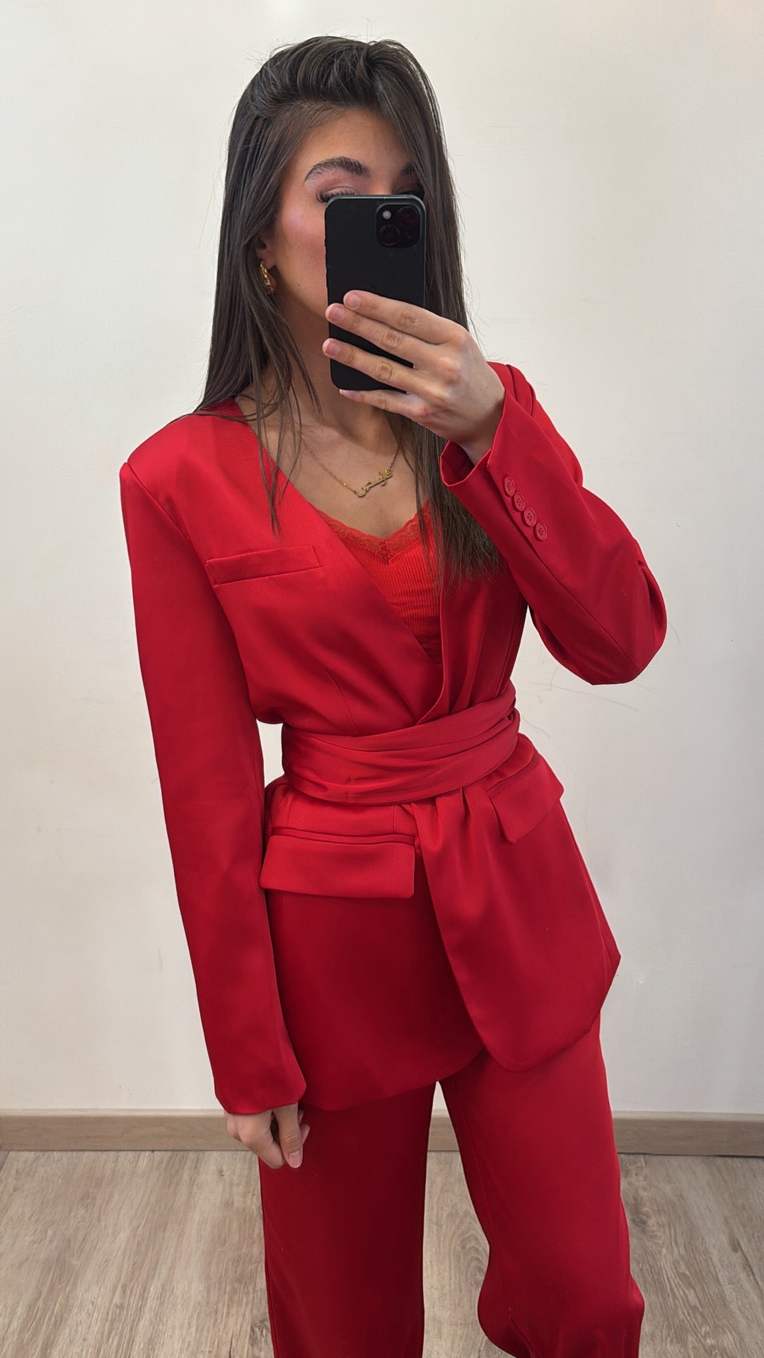 Pantalon Madeleine -Rouge