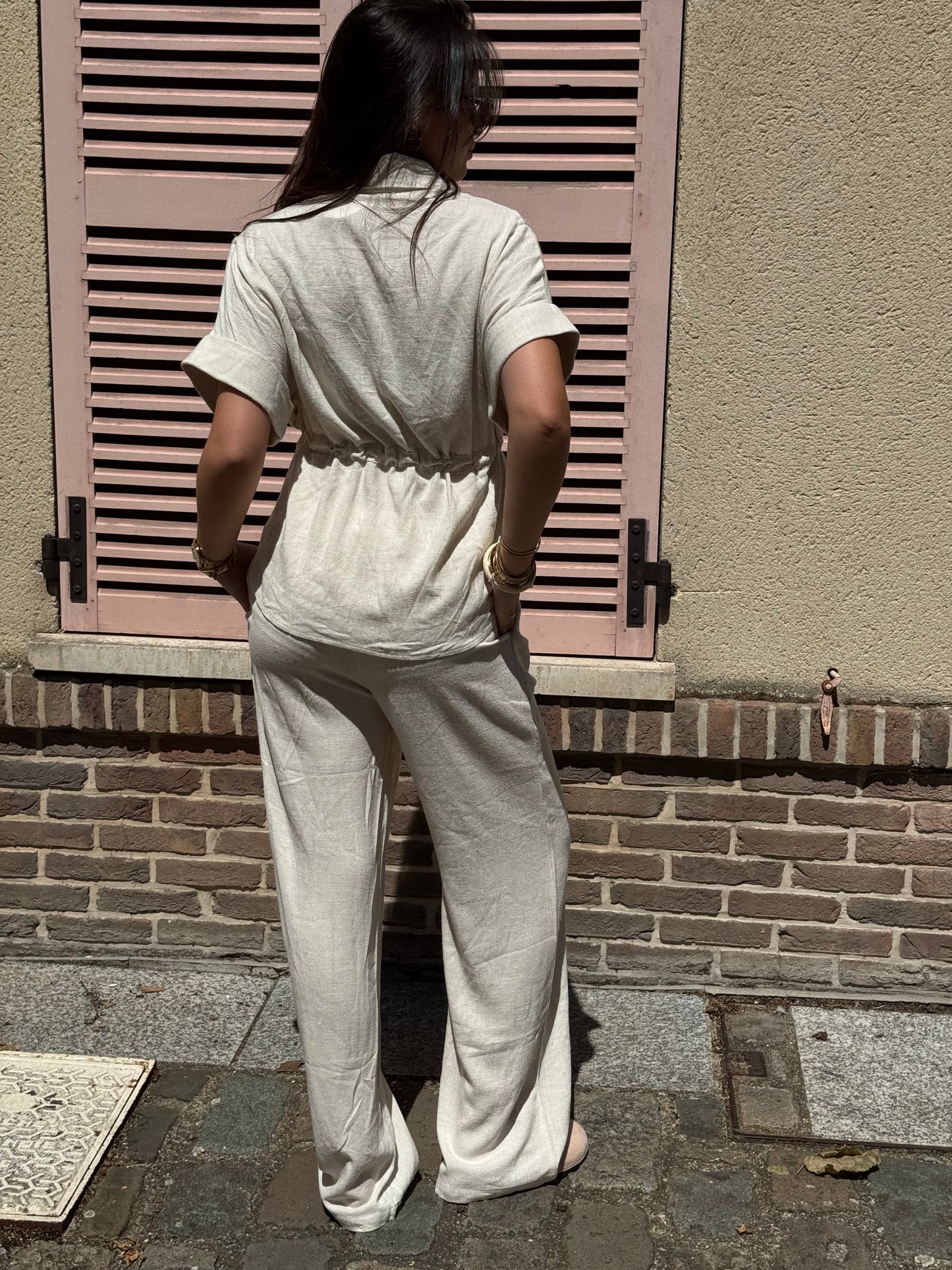 Pantalon Hélène -Beige