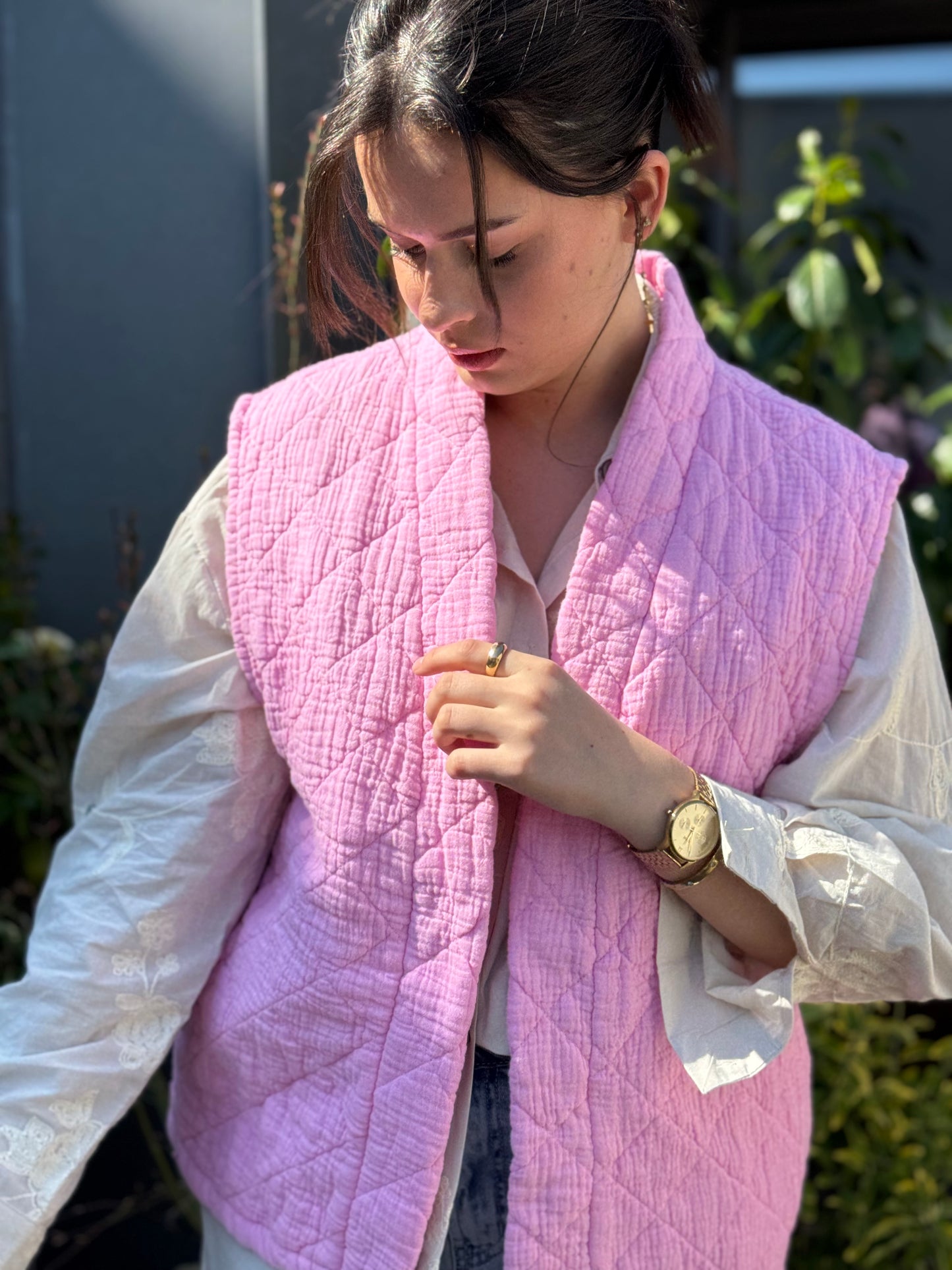 Gilet Charlotte - Rose