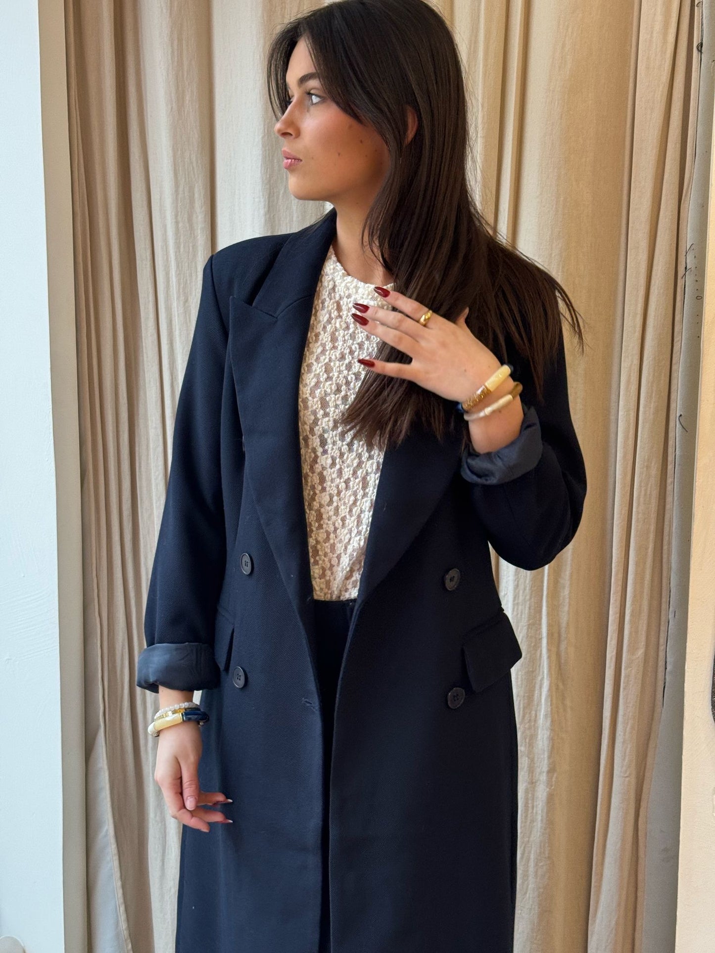 Manteau Aurélie - Bleu marine