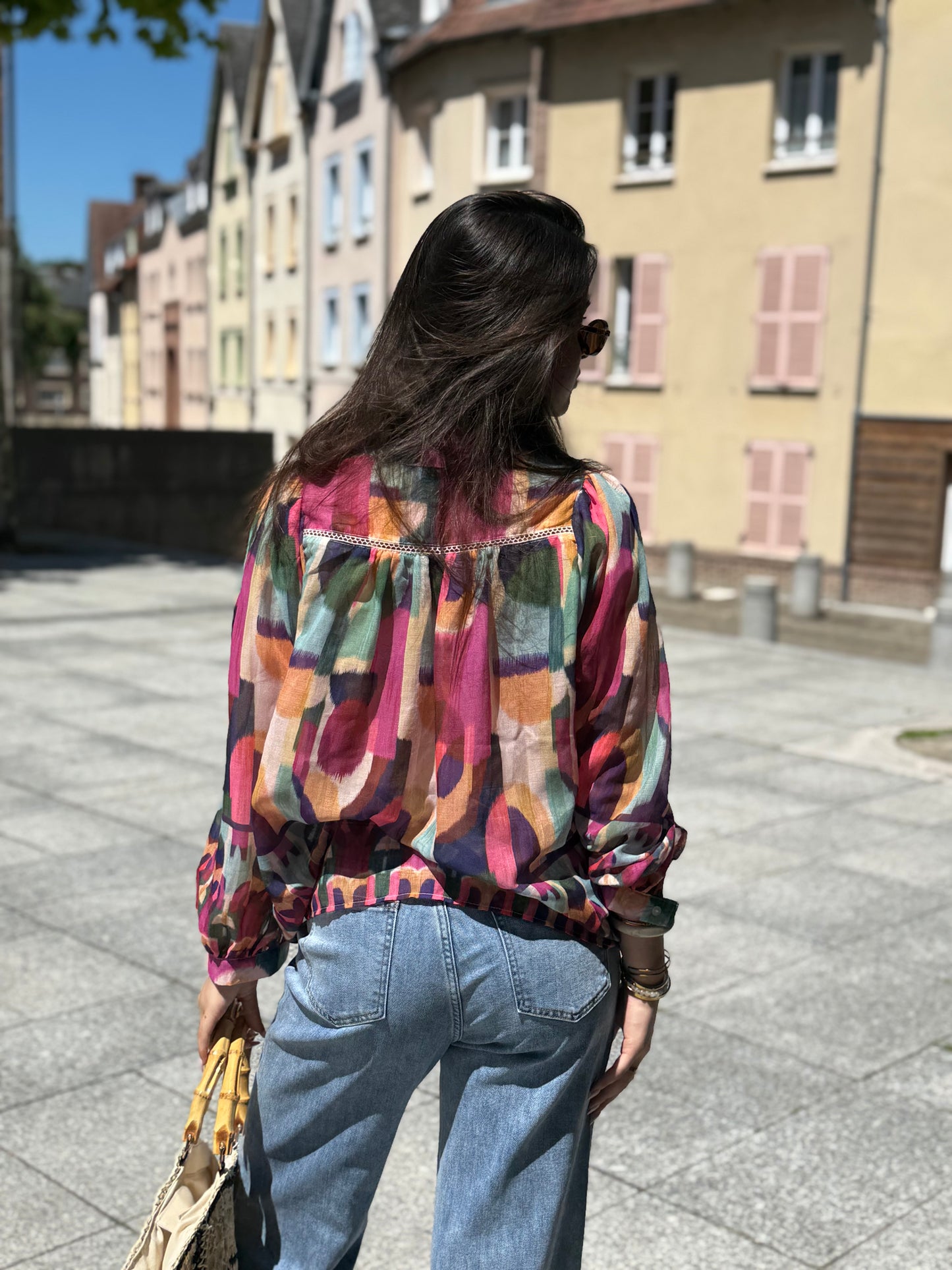 Blouse multicolore