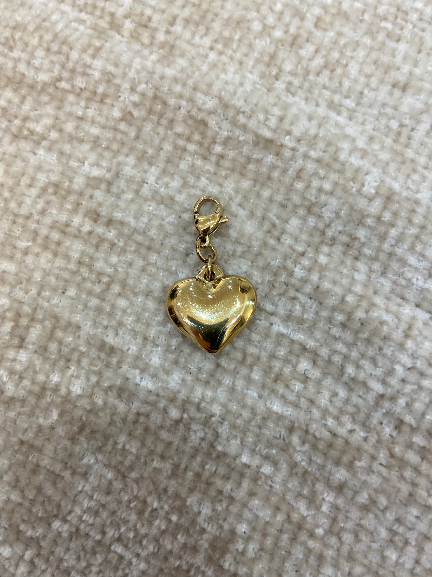 Breloque coeur doré