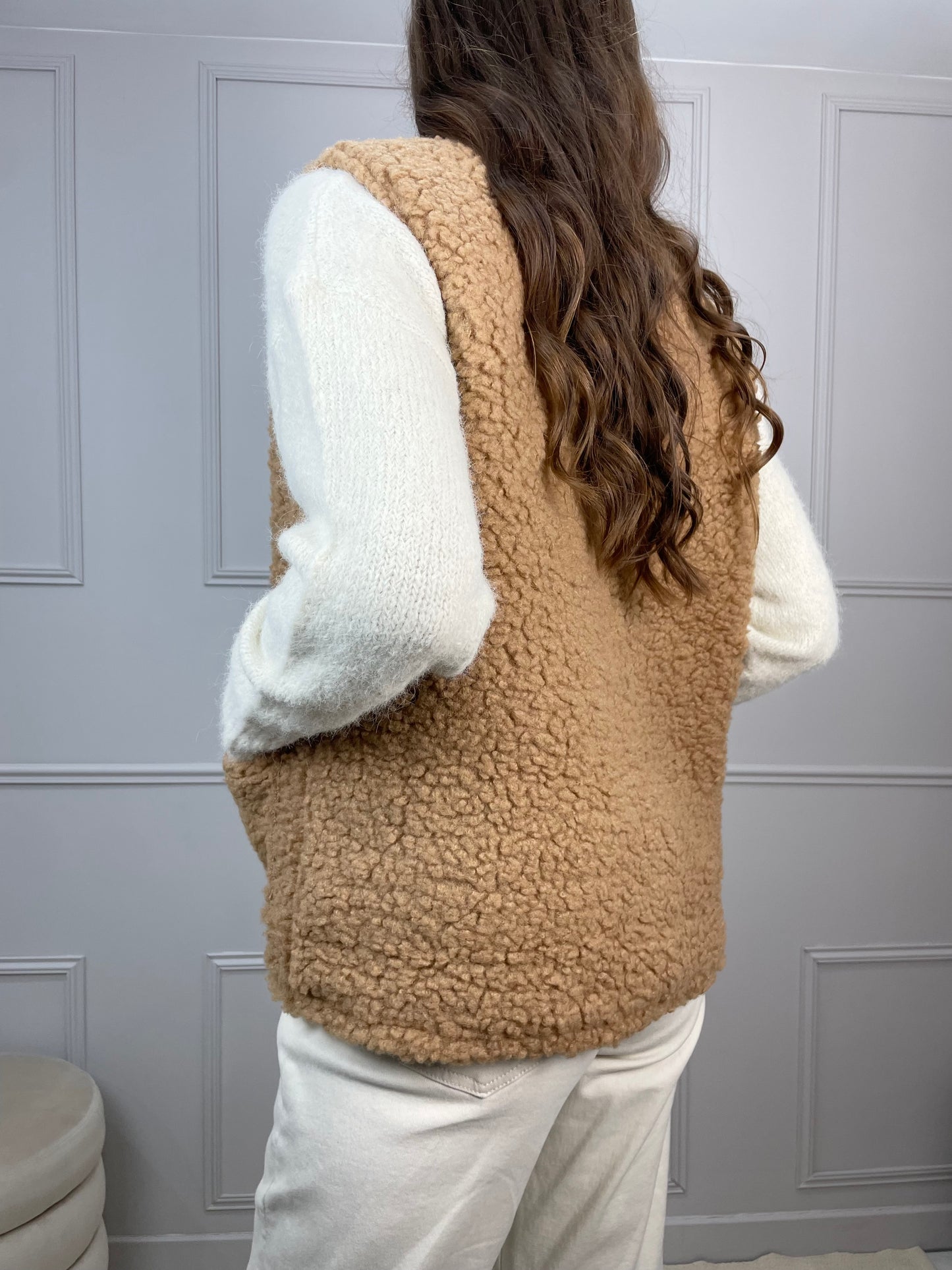 Gilet sans manches Lulu - Camel (Femme)