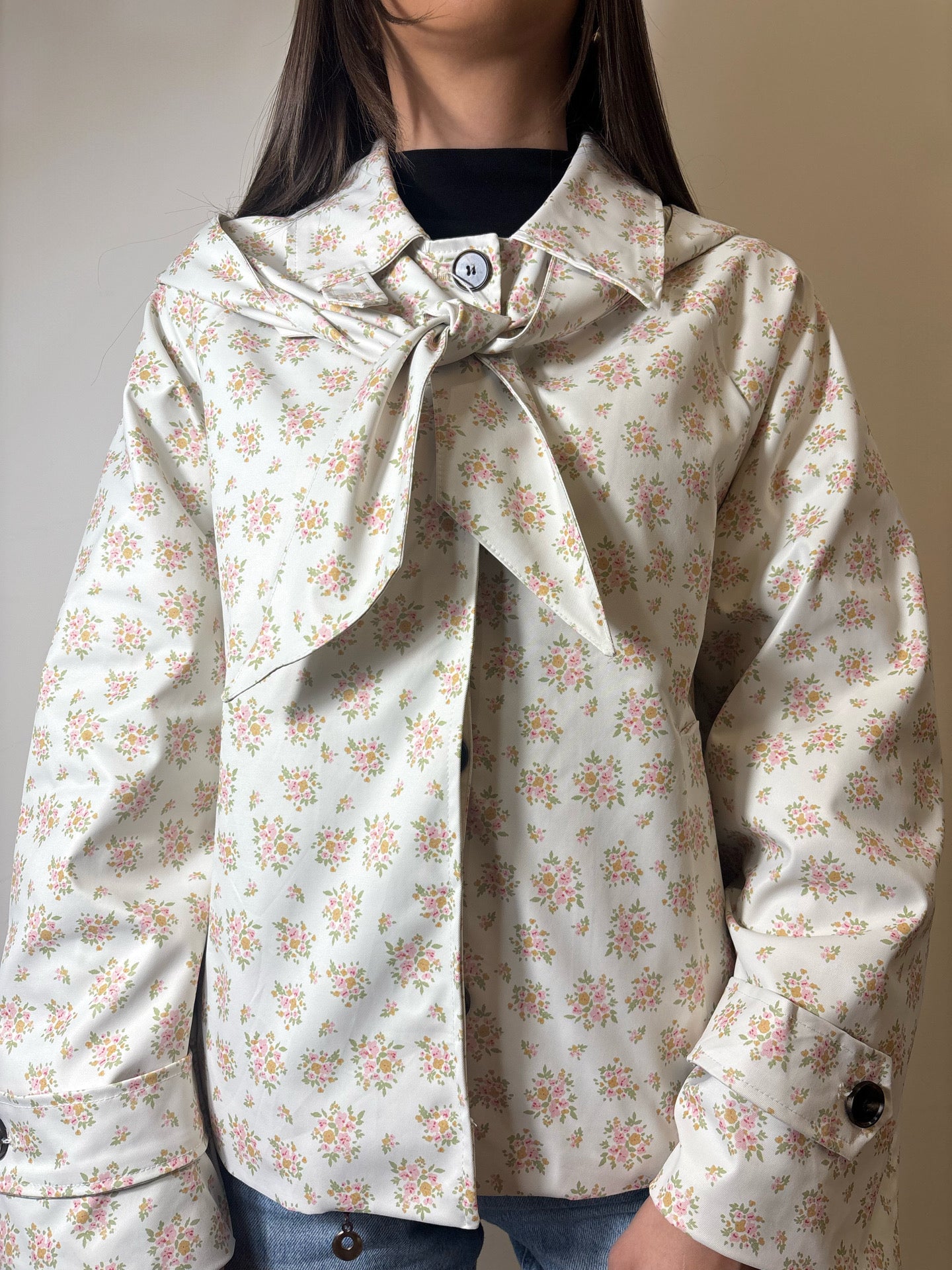 Veste Capuche Fleur