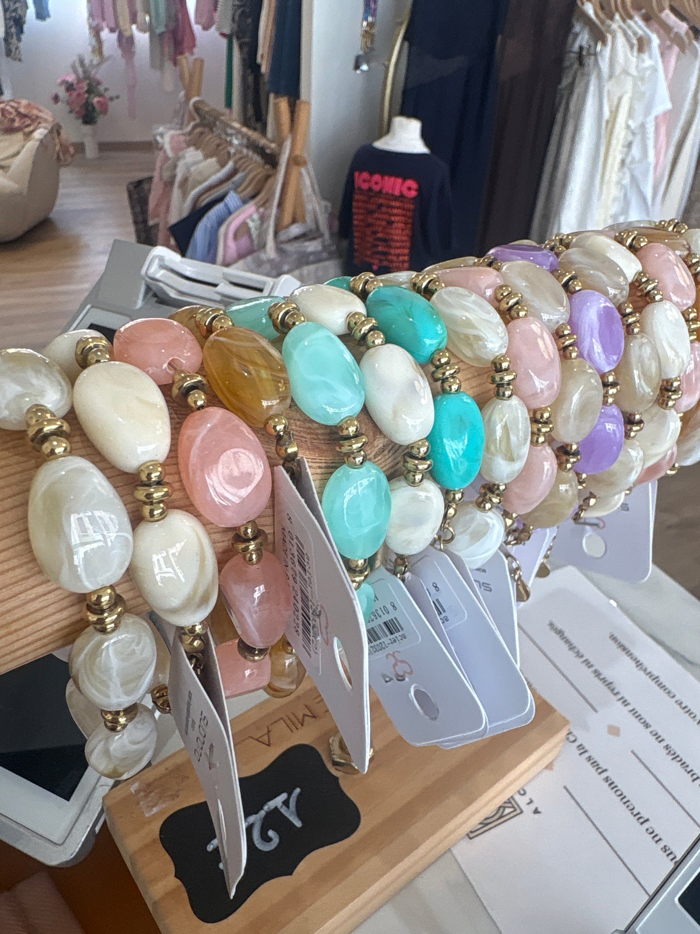Bracelet perles couleurs