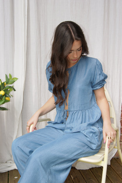 Blouse Morgan - Bleu clair