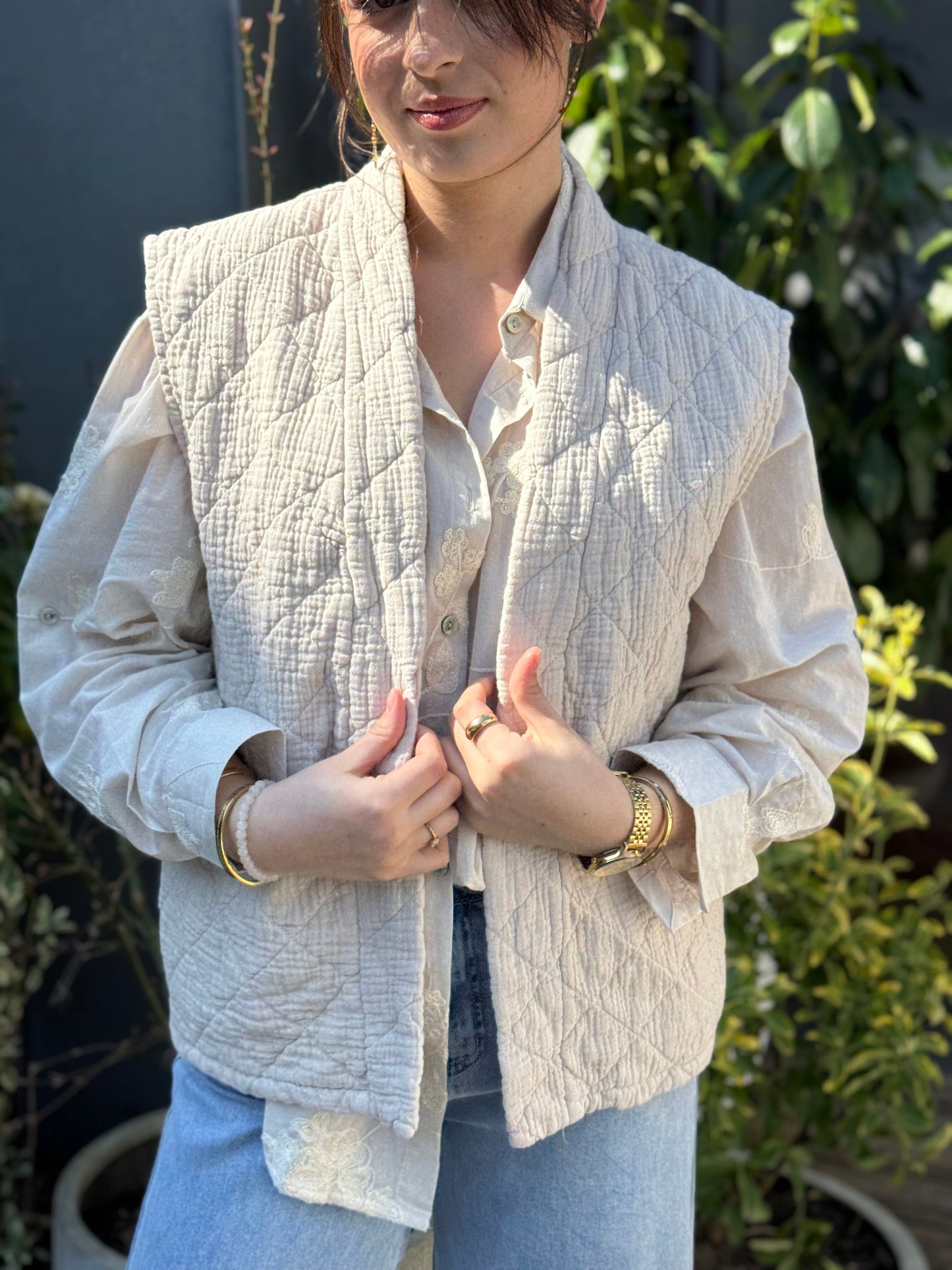 Gilet Charlotte -Beige