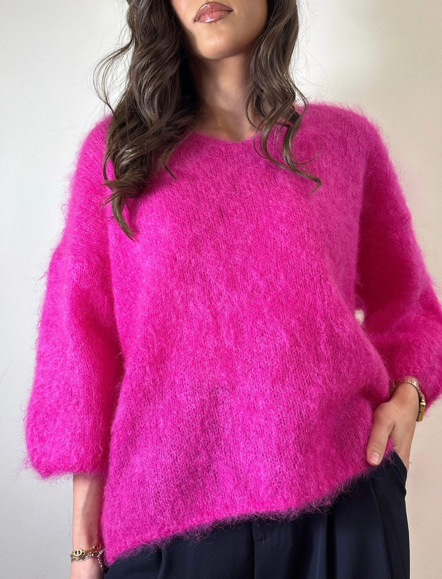 Pull Mohair -Rose