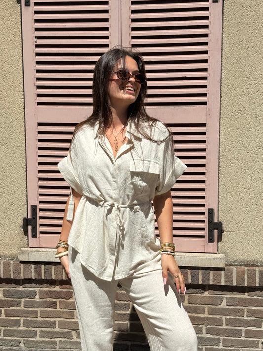 Pantalon Hélène -Beige