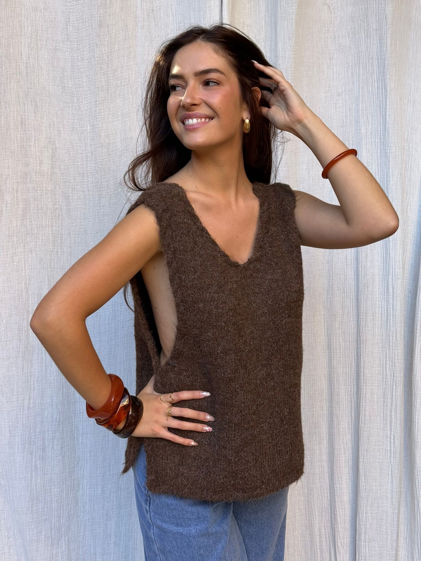 Pull Elena -Marron