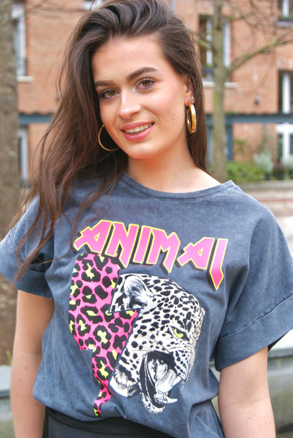 Tee-shirt Animal - Rose