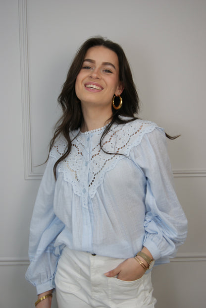 Blouse Victoria - Bleu