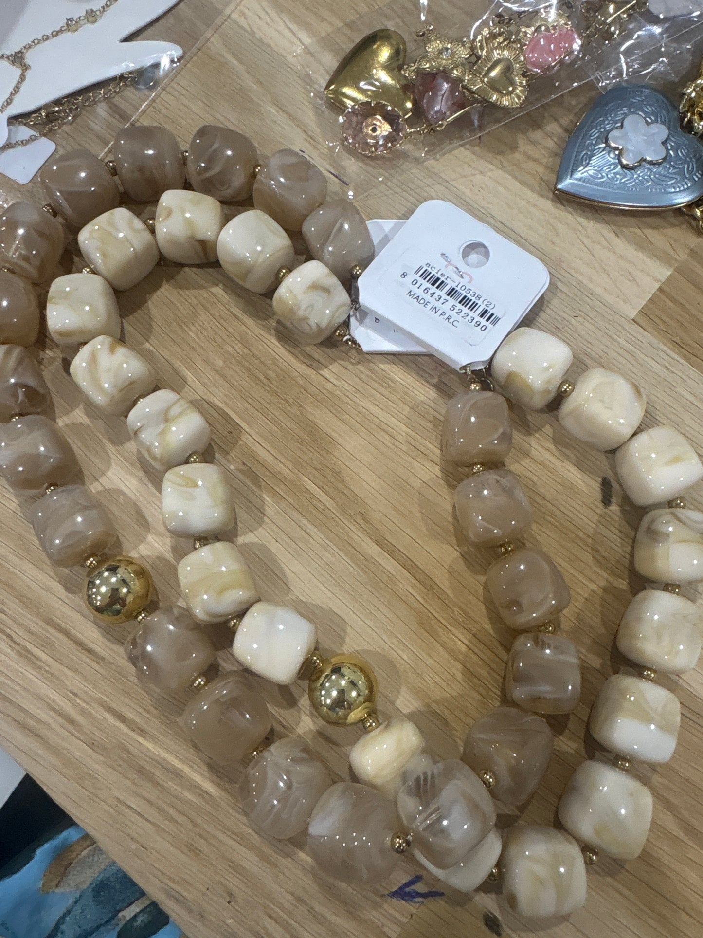 Collier grosse perles