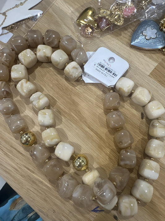 Collier grosse perles