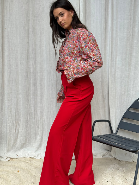 Pantalon Balzac -Rouge