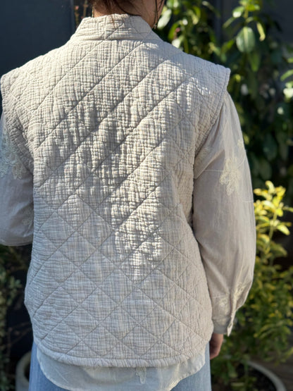 Gilet Charlotte -Beige