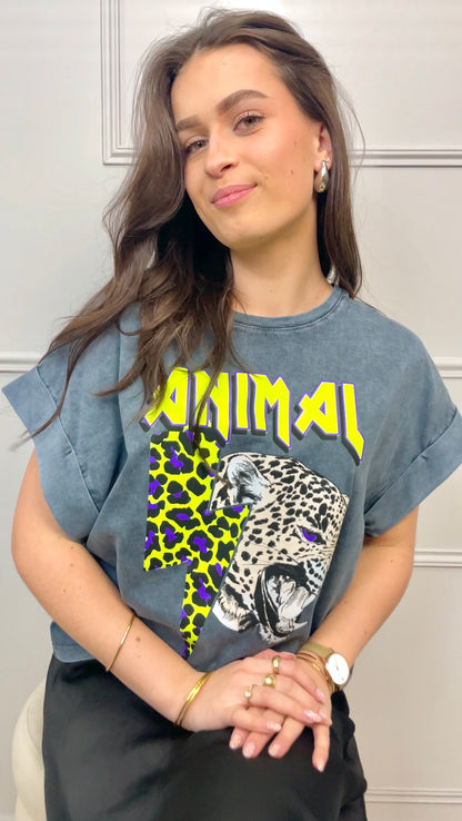 Tee-shirt Animal - Jaune