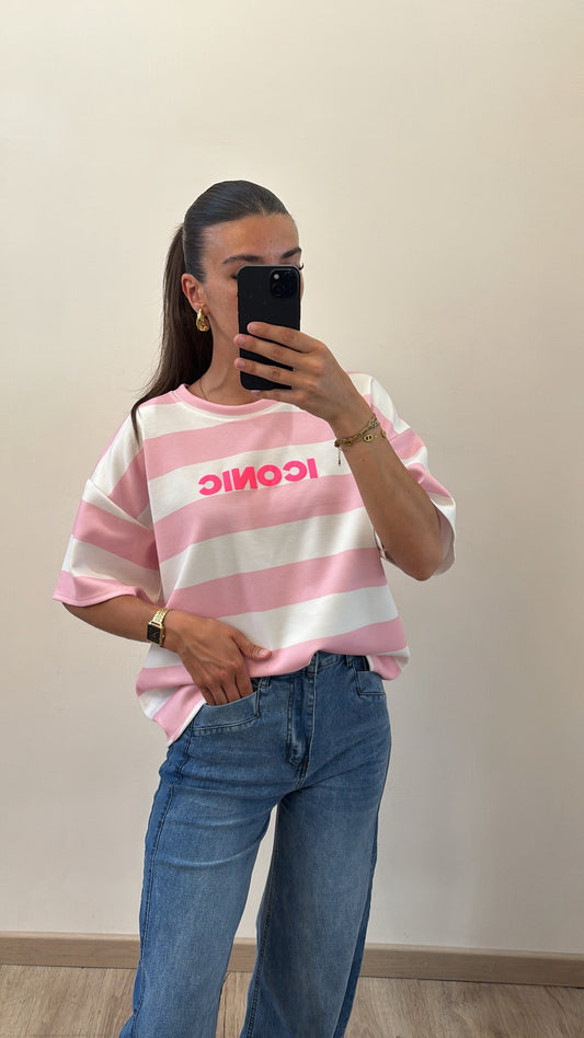 T-shirt Iconic -Rose