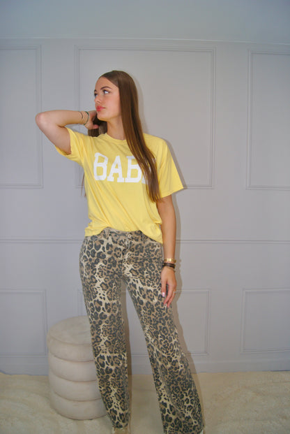 Tee Shirt BABE - Jaune