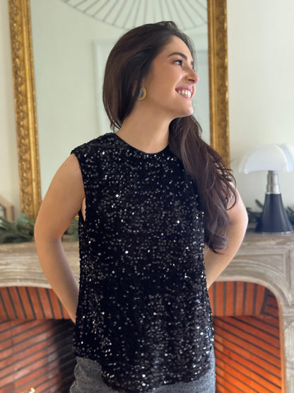 Top pailleté