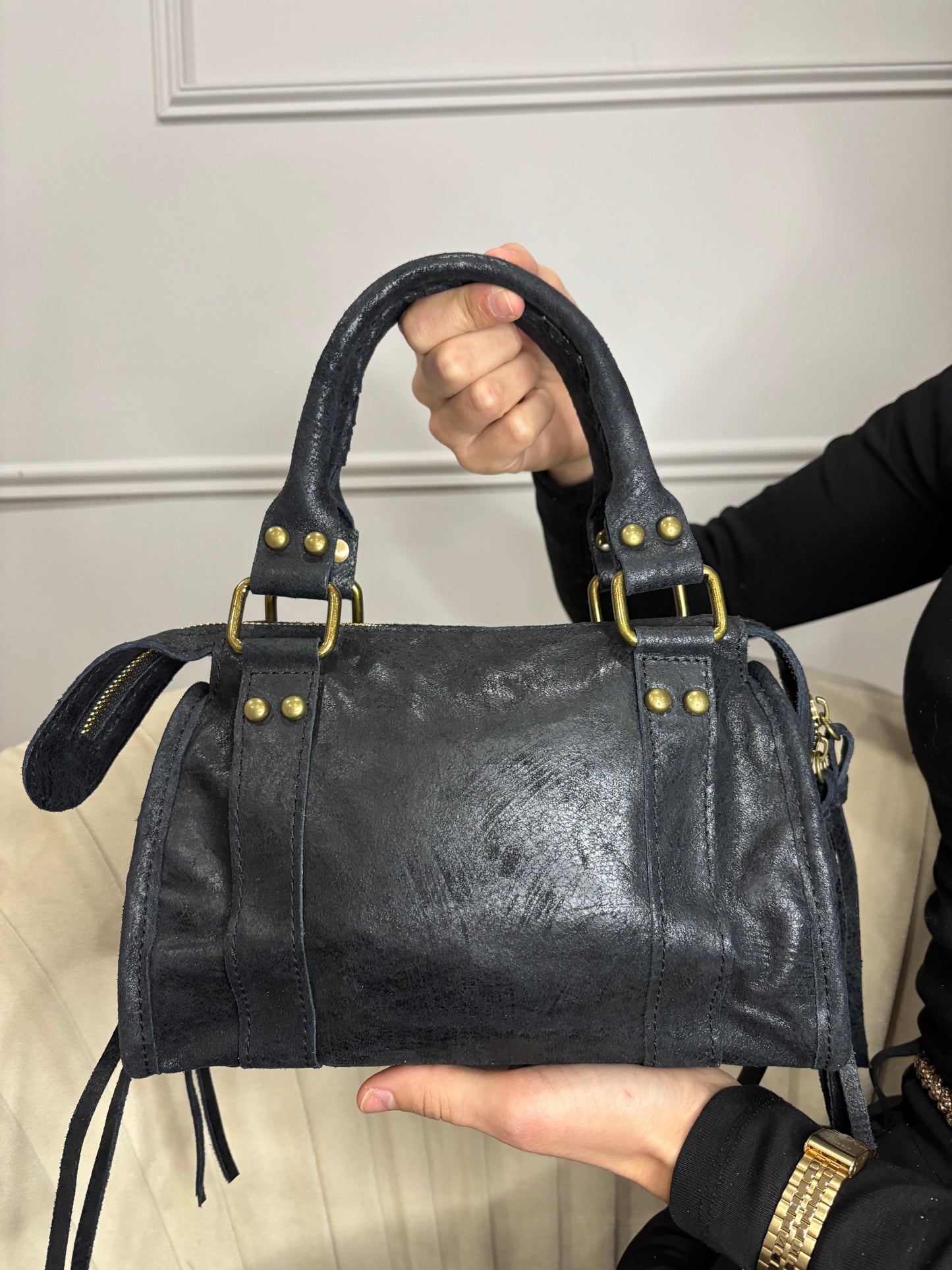 Sac cuir petit -Noir