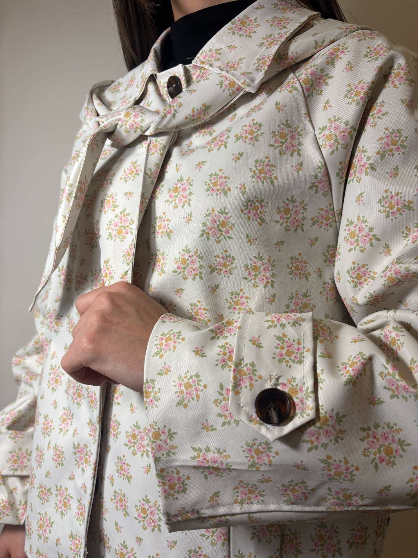 Veste Capuche Fleur