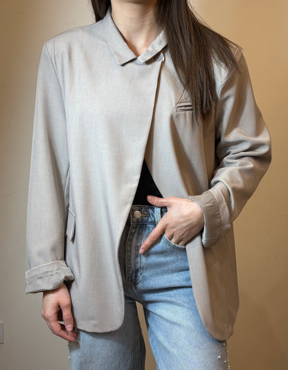 Blazer croisé -Taupe