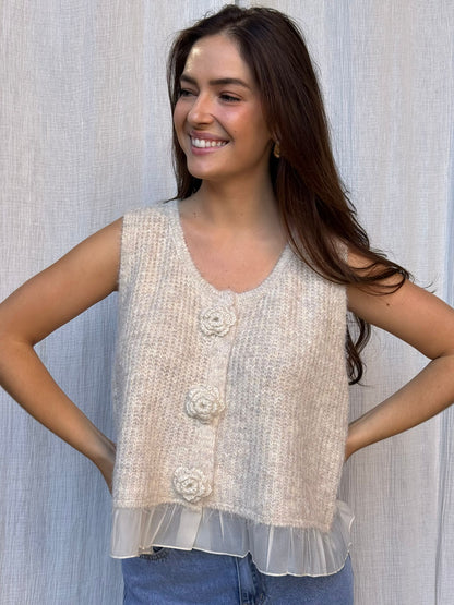 Pull Josianne -Beige