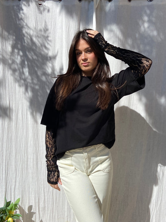 T-shirt Manon - Noir