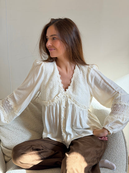 Blouse Amina -Écru