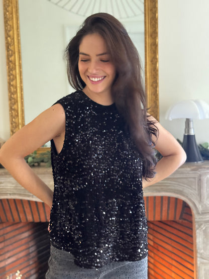 Top pailleté