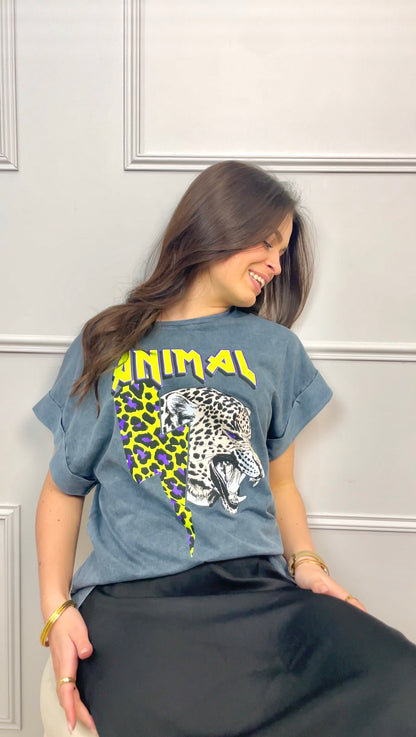 Tee-shirt Animal - Jaune