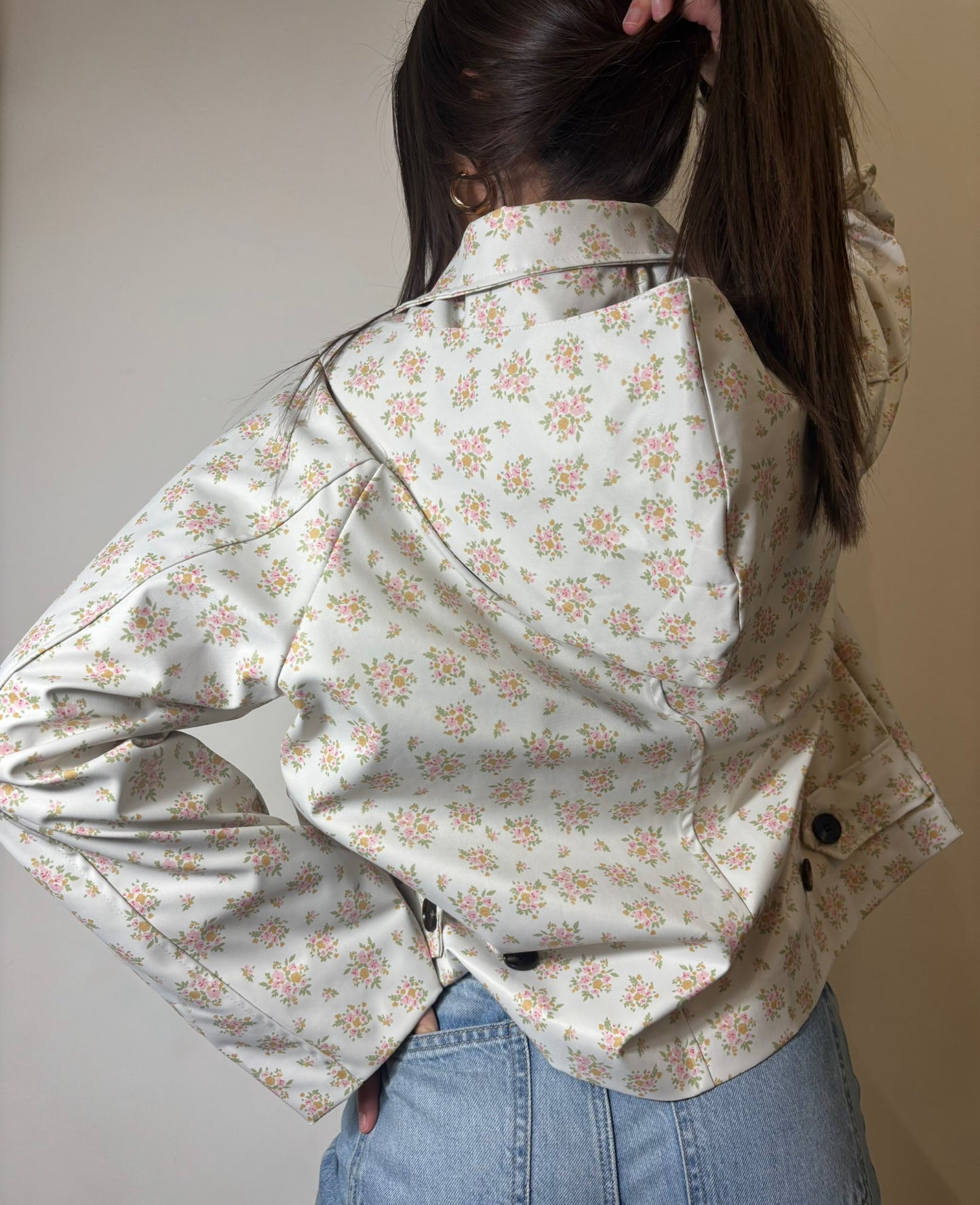 Veste Capuche Fleur