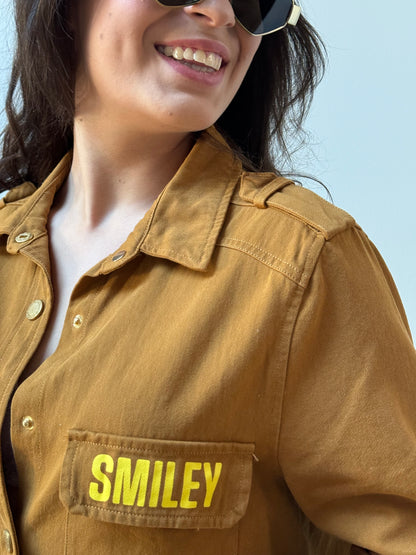 Veste en jean Smiley