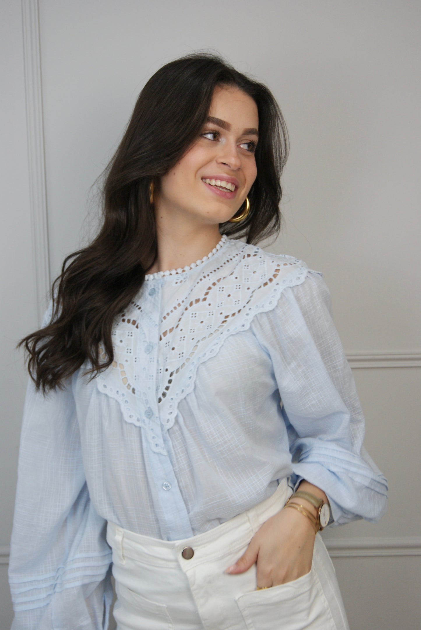 Blouse Victoria - Bleu