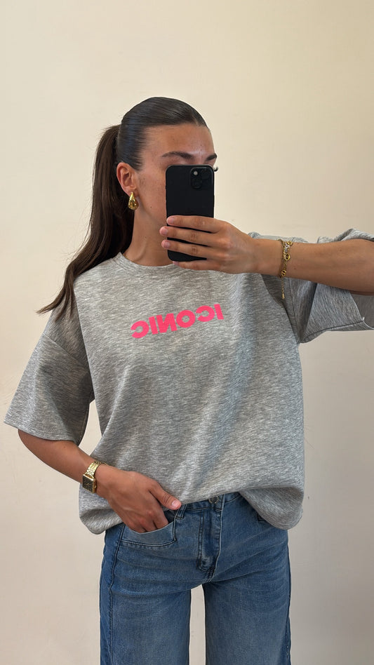 T-shirt Iconic -Gris