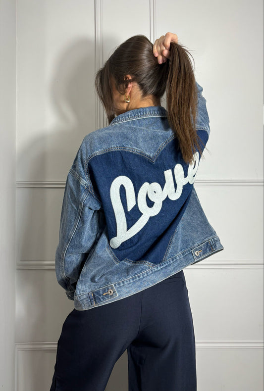 Veste en jean Love