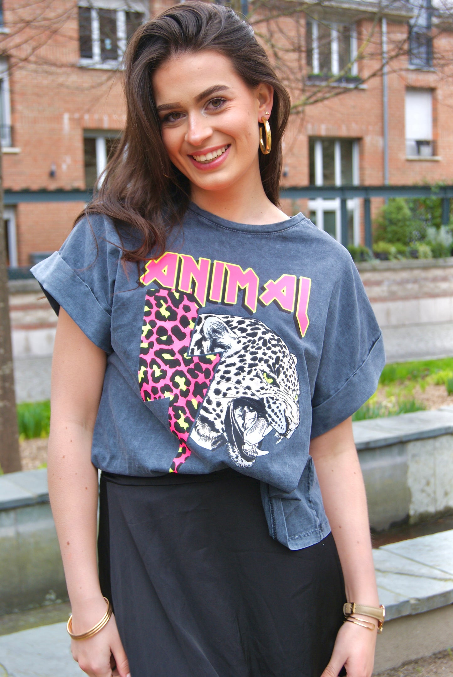 Tee-shirt Animal - Rose