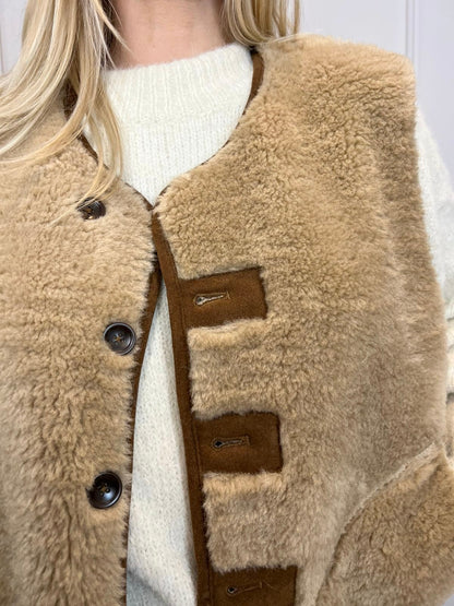 Gilet sans manches Eloïse - Camel