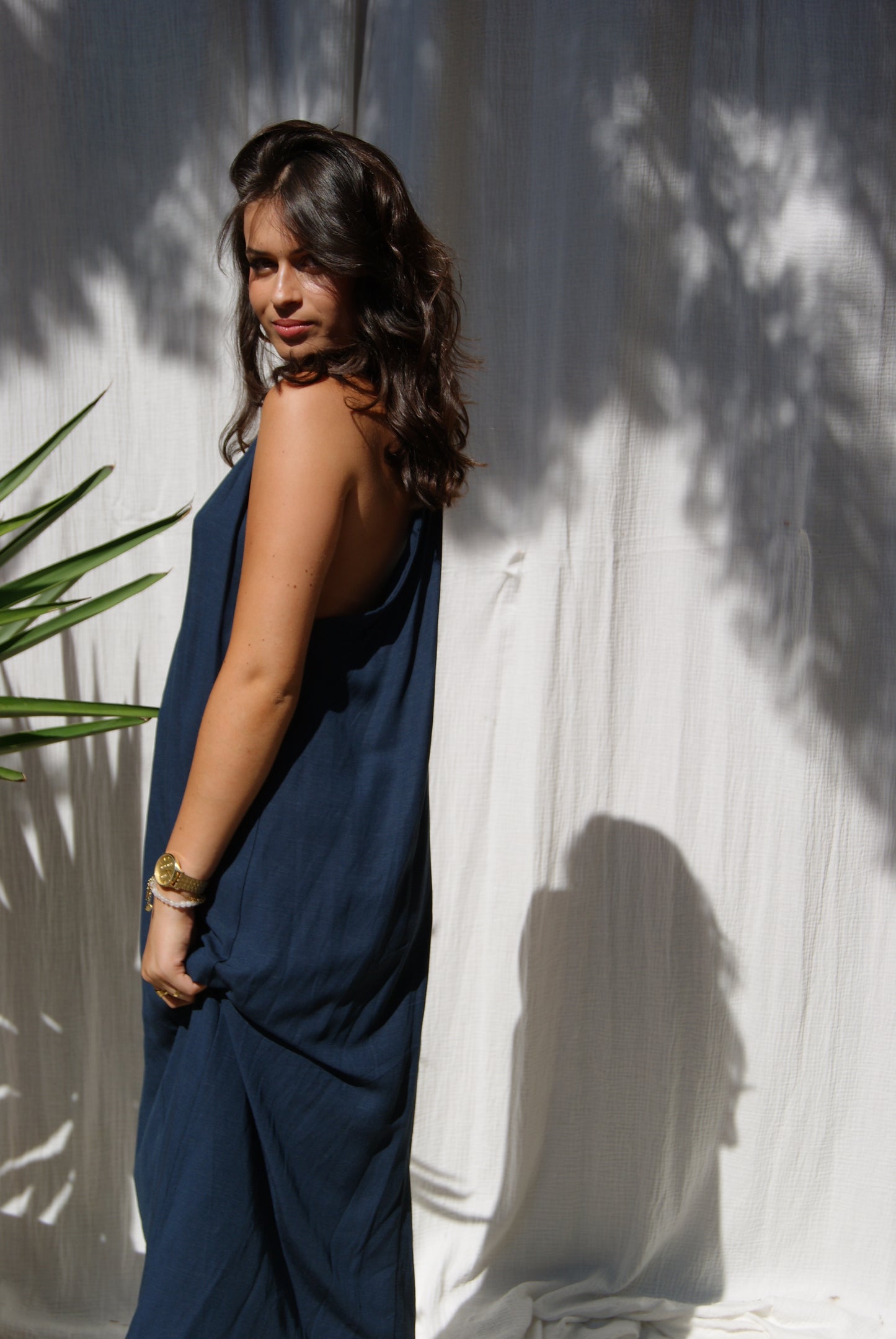 Robe Jannat - Bleu marine