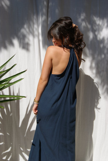 Robe Jannat - Bleu marine