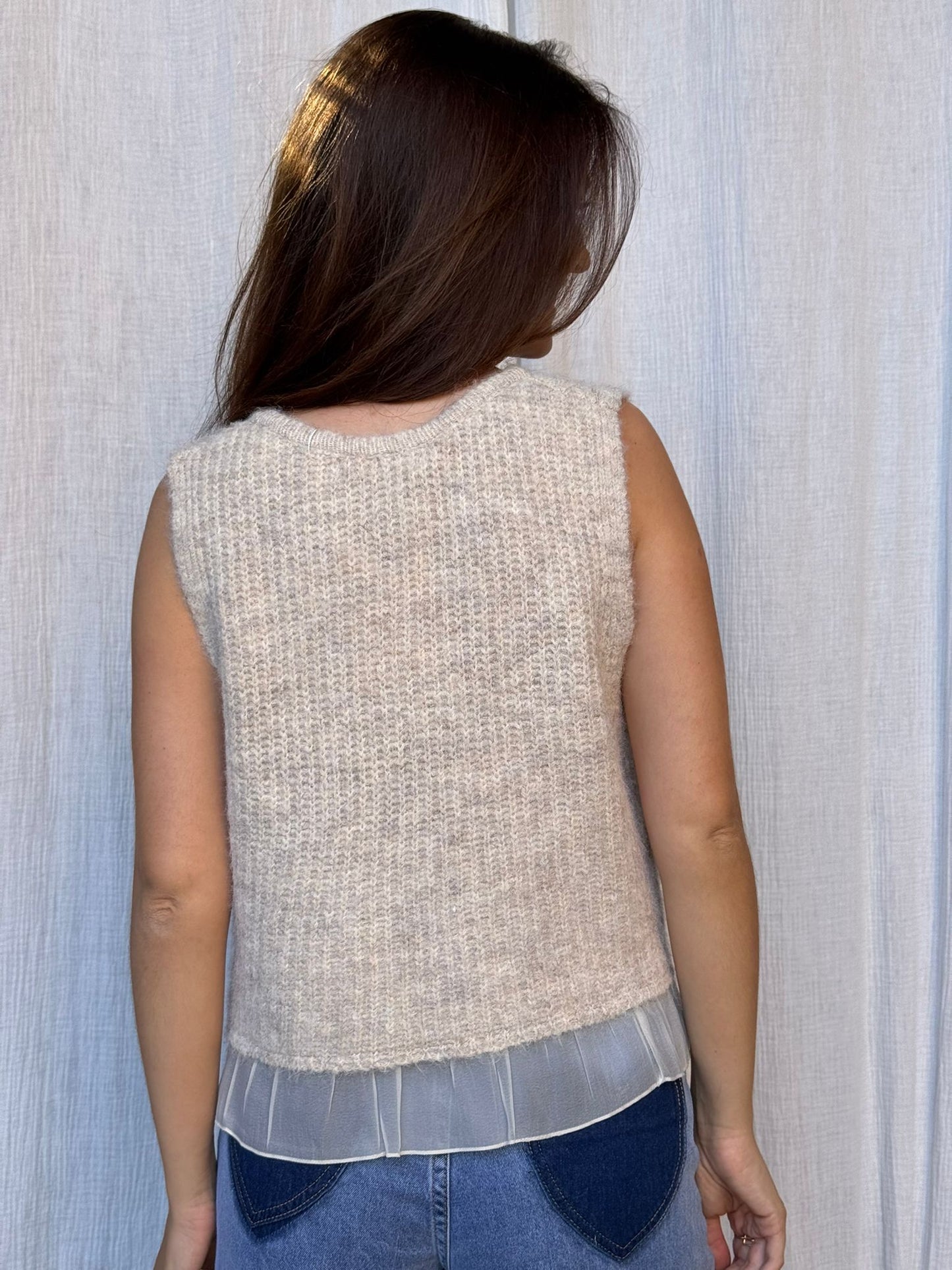 Pull Josianne -Beige