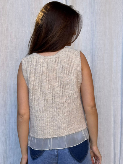 Pull Josianne -Beige