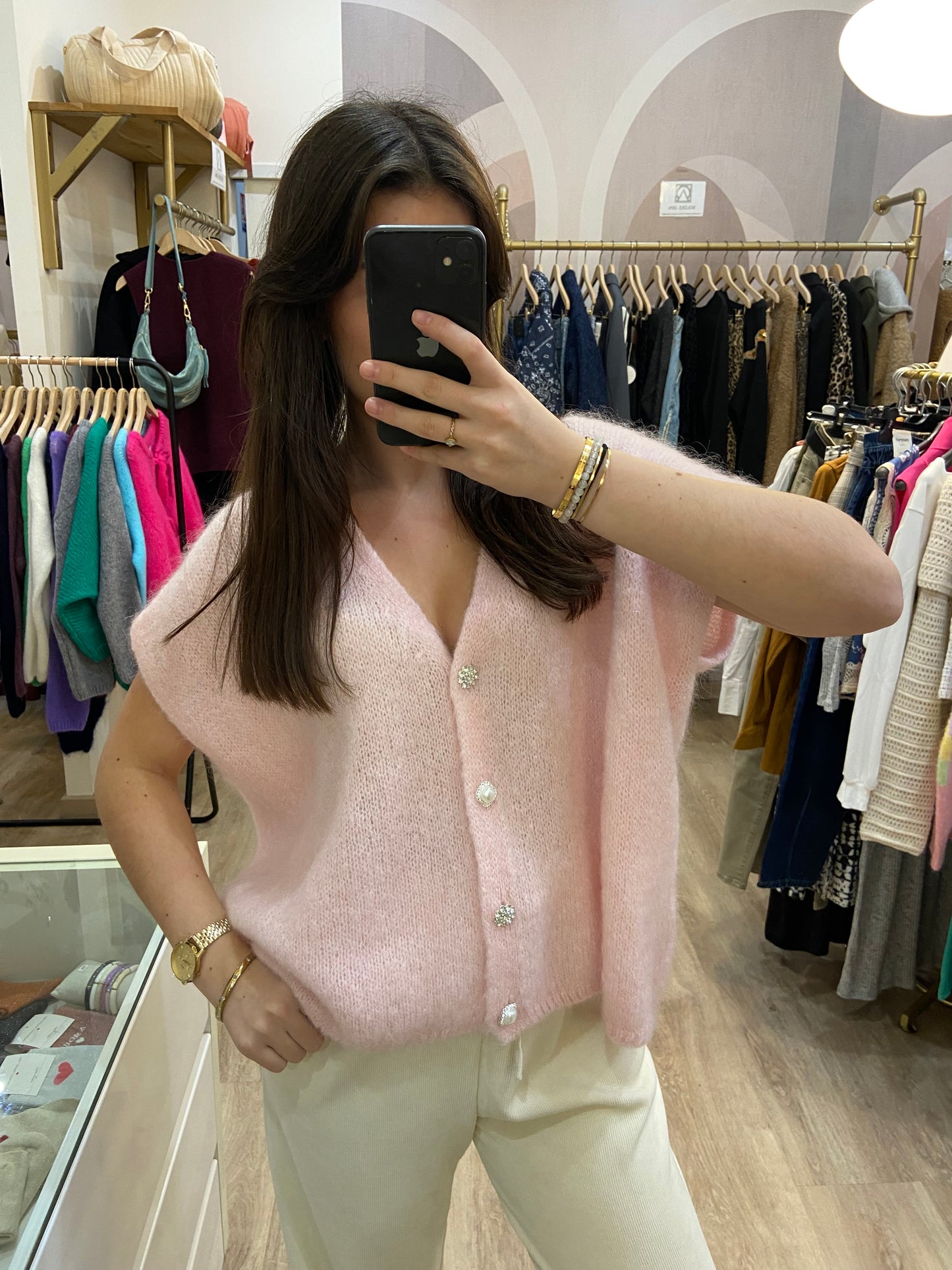 Gilet Tristan -rose