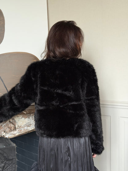 Fourrure Aline -Noir