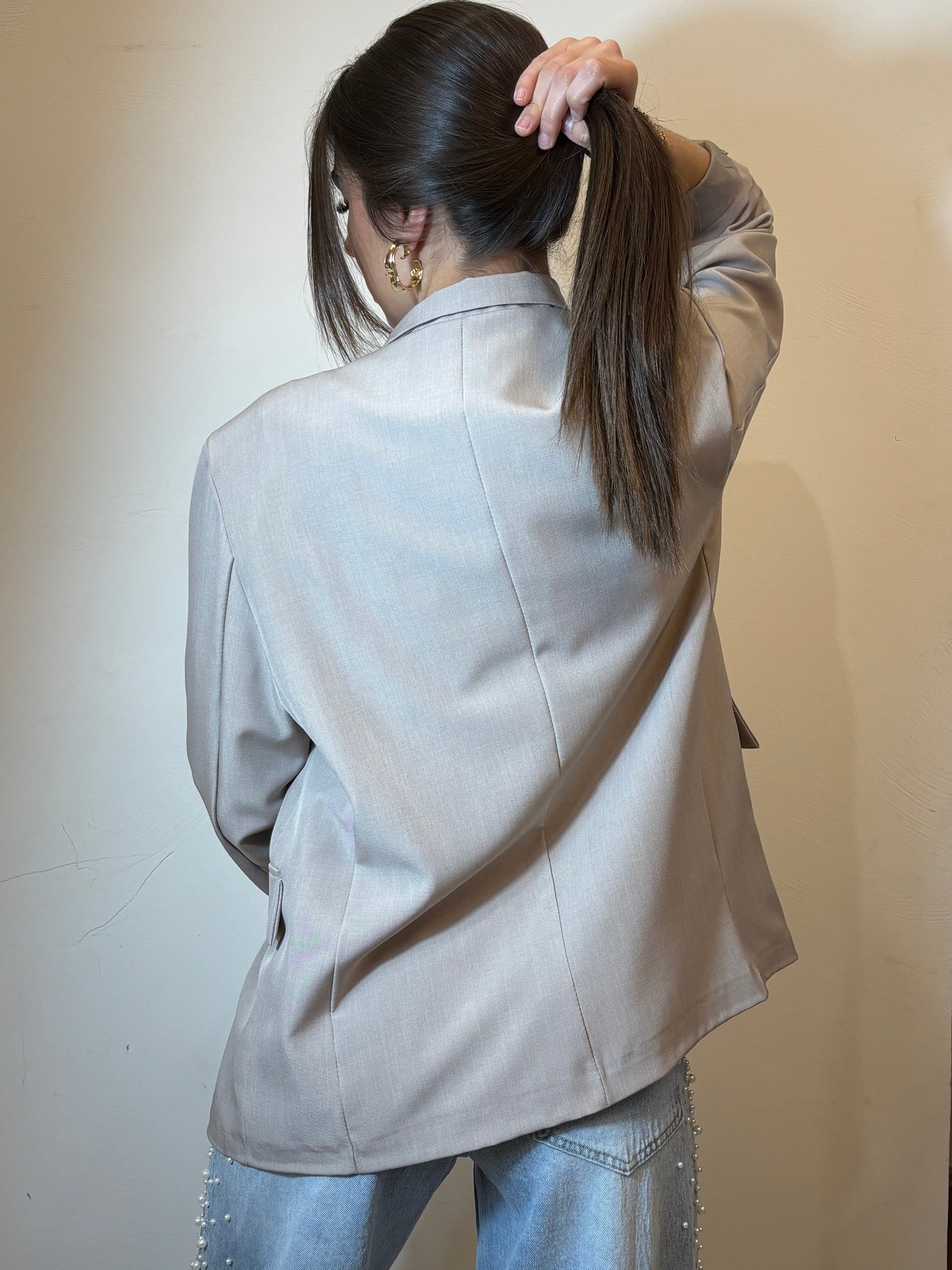 Blazer croisé -Taupe